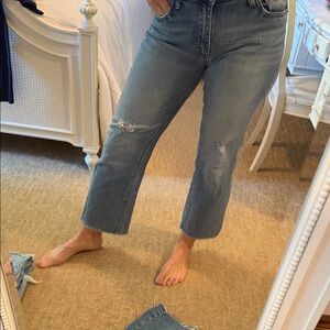 Kut from the Kloth Light Blue Cropped Jeans size 4